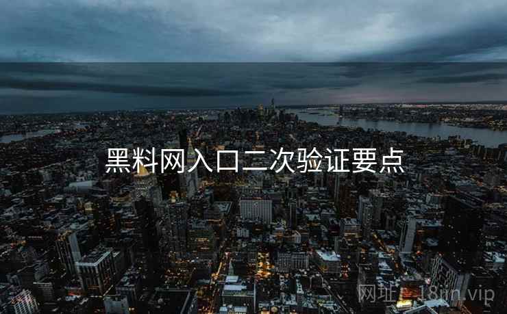 黑料网入口二次验证要点 黑料网入口二次验证要点
