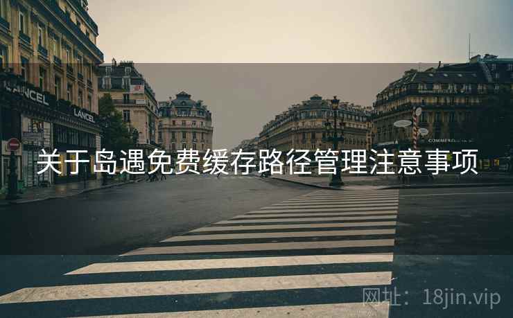 关于岛遇免费缓存路径管理注意事项