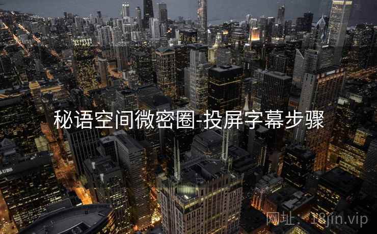 秘语空间微密圈-投屏字幕步骤