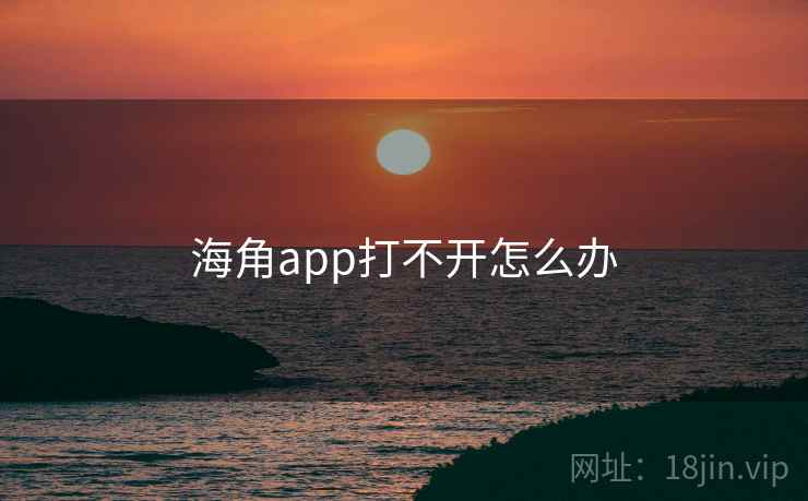 海角app打不开怎么办 海角app打不开怎么办
