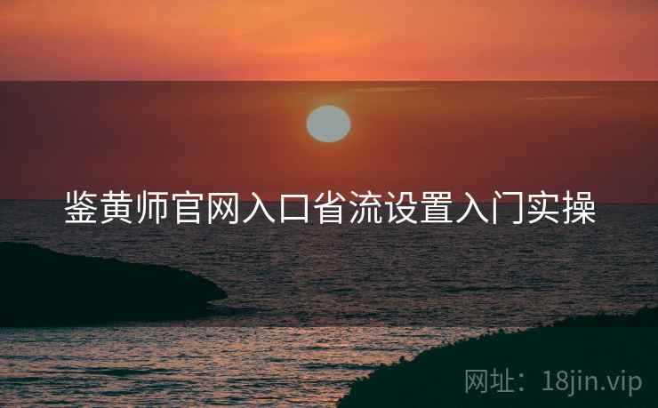 鉴黄师官网入口省流设置入门实操 鉴黄师官网入口省流设置入门实操