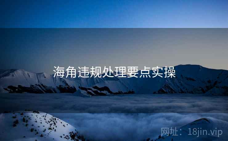 海角违规处理要点实操